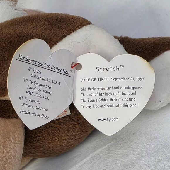 TY Beanie Baby Stretch Ostrich Plush 1997 with Tags - Picture 3 of 5